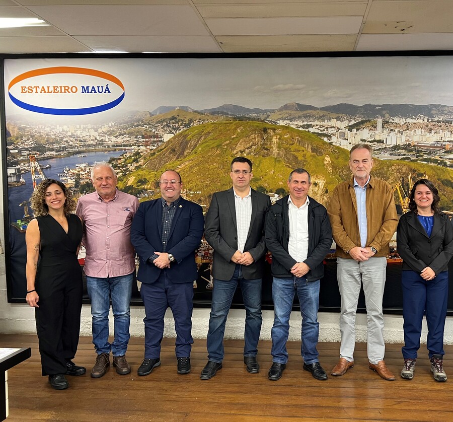 Estaleiro Mauá recebe visita do Secretário de Estado de Energia e Economia do Mar, Felipe Peixoto