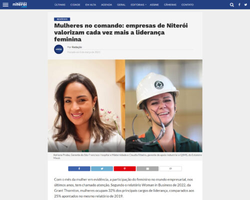 Mulheres no comando: empresas de Niterói valorizam cada vez mais a liderança feminina