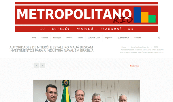 Autoridades de Niterói e Estaleiro Mauá buscam investimentos para a Indústria Naval em Brasília