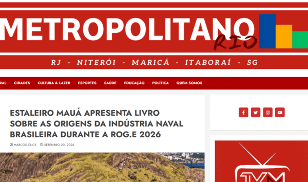 Estaleiro Mauá apresenta livro sobre as origens da Indústria Naval Brasileira durante a Rog.e por Jornal Metropolitano