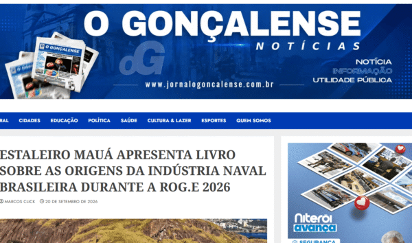 Estaleiro Mauá apresenta livro sobre as origens da Indústria Naval Brasileira durante a Rog.e por Jornal Gonçalense