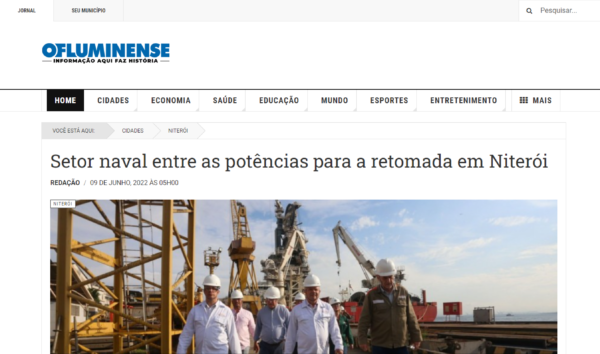 Setor naval entre as potências para a retomada em Niterói